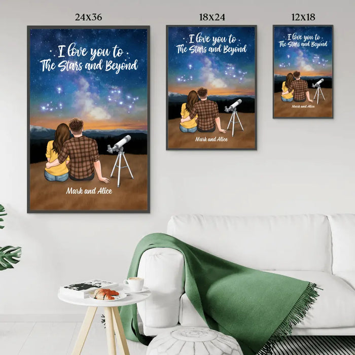 We Were Written In The Star - Personalized Poster For Couples, For Astronomy Lovers