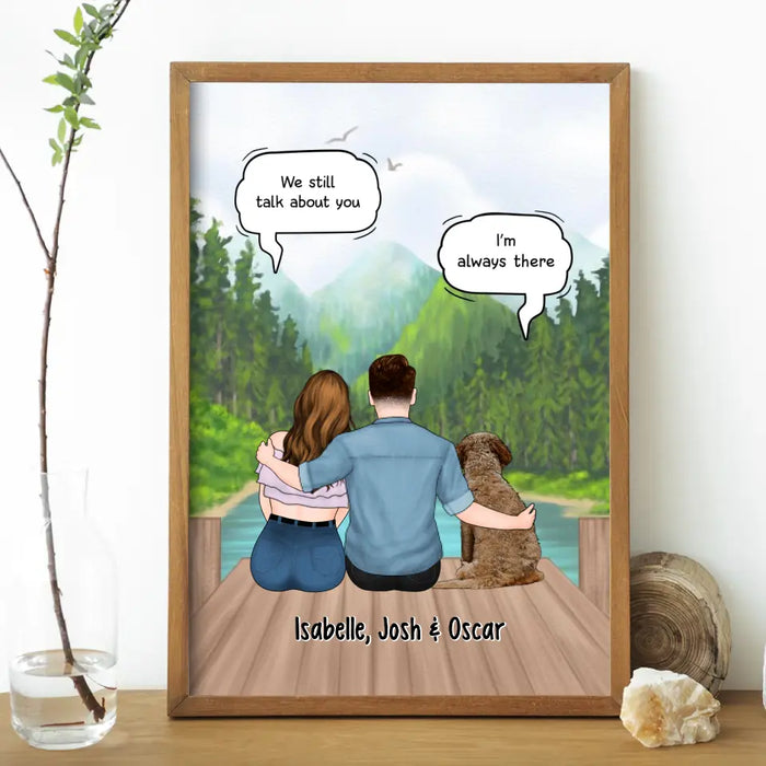 We Still Talk About You - Personalized Poster For Couples, Him, Her, Dog Lover, Cat Lover, Memorial