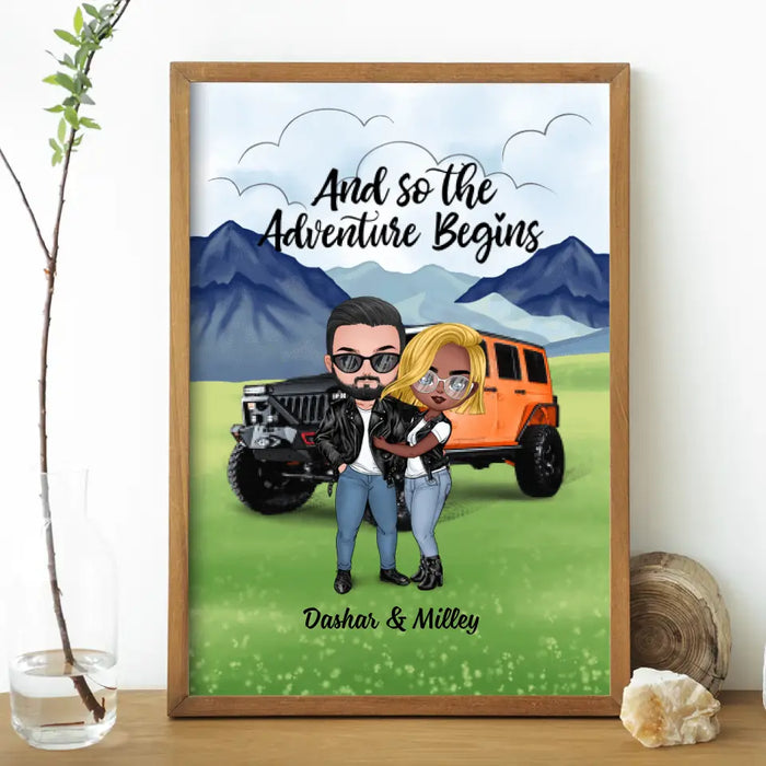 And So The Adventure Begins - Personalized Poster For Car Lovers, Off-Road