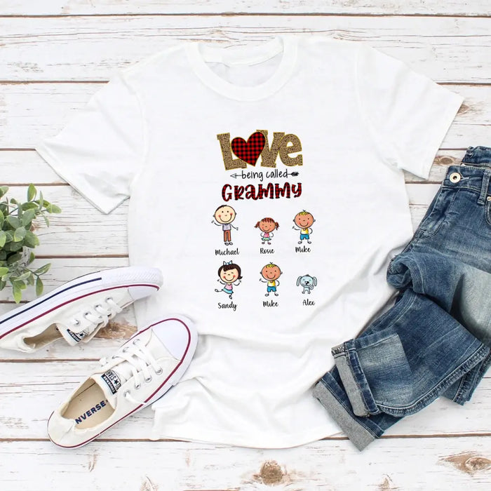 This Grandma Belongs To Custom Grandchildren With Names - Personalized Gifts Custom Shirt For Grandma