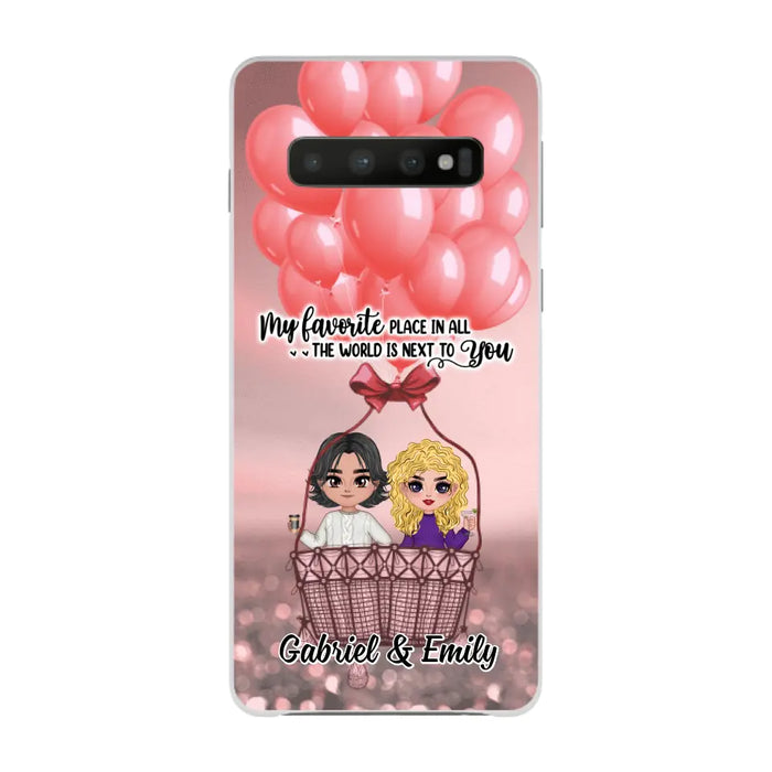 My Favorite Place In All The World - Personalized Phone Case For Couples, Him, Her, Valentine's Day