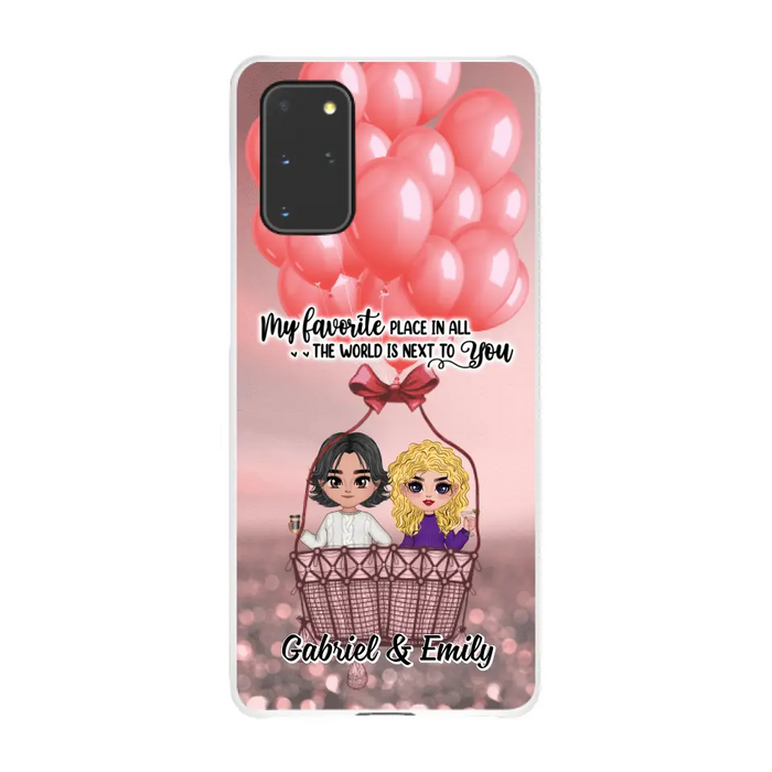 My Favorite Place In All The World - Personalized Phone Case For Couples, Him, Her, Valentine's Day