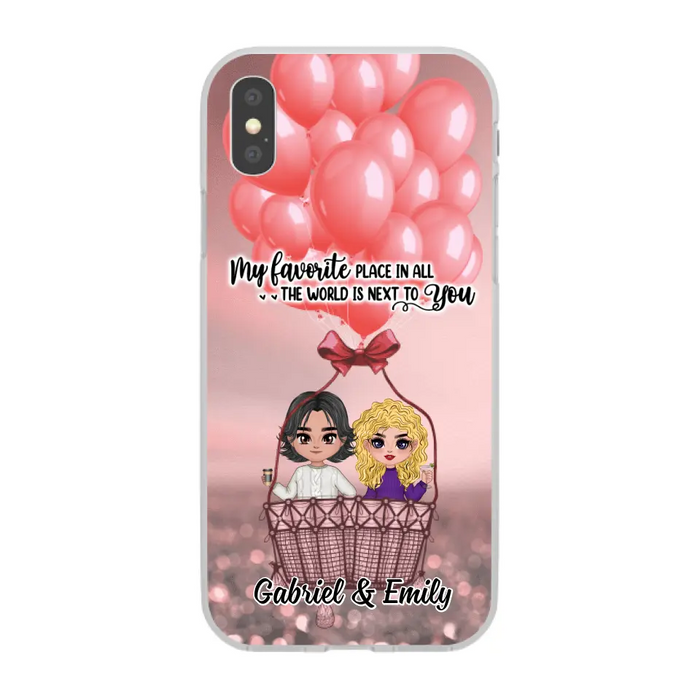 My Favorite Place In All The World - Personalized Phone Case For Couples, Him, Her, Valentine's Day