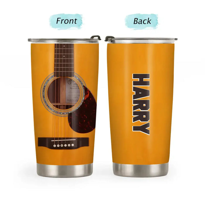 Custom Name Guitar - Personalized Gifts Custom Tumbler For Guitar Player