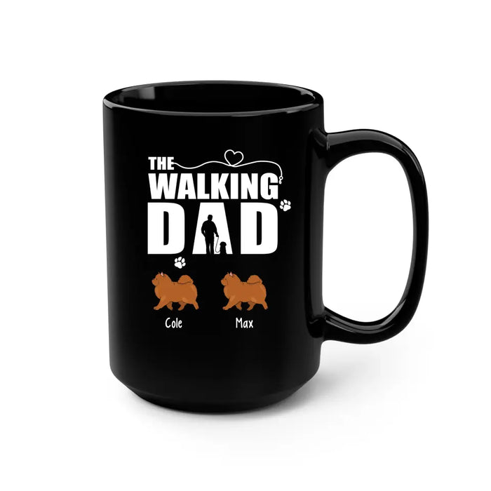 The Walking Dad - Personalized Gifts Custom Dog Mug for Dog Dad, Dog Lovers