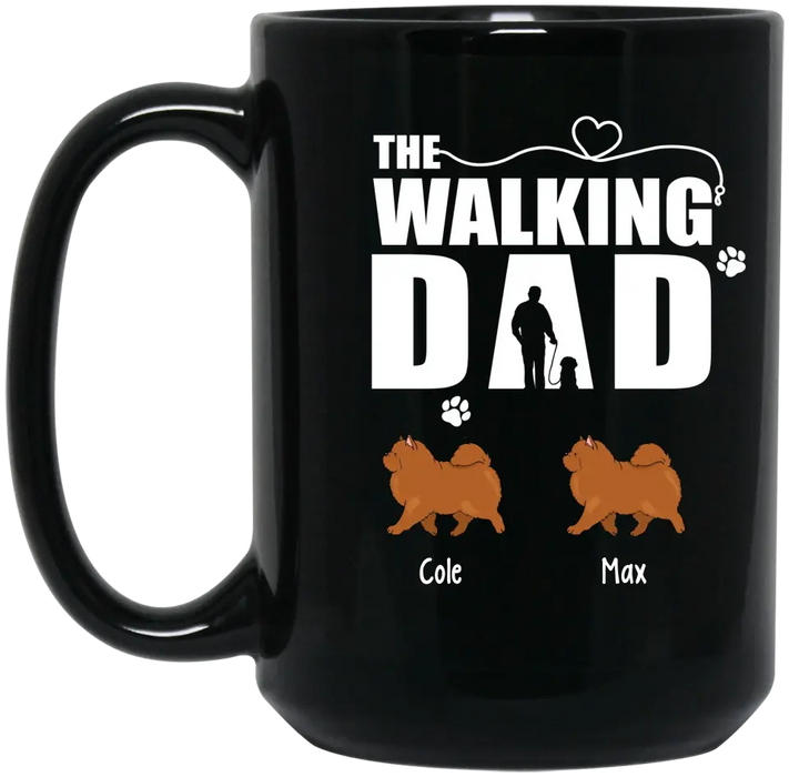The Walking Dad - Personalized Gifts Custom Dog Mug for Dog Dad, Dog Lovers
