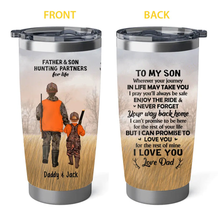 Personalized Hunting Tumbler for Son or Dad - Great Gift for Hunting Lovers