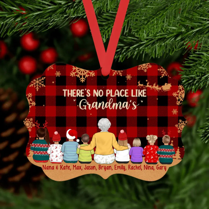 There's No Place Like Grandma's - Christmas Personalized Gifts Custom Ornament for Grandma