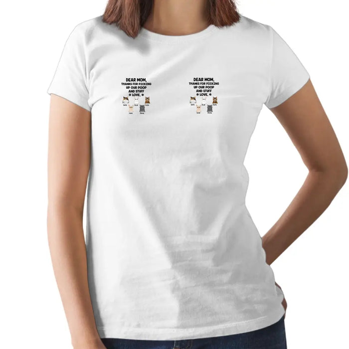 Dear Cat Mom - Personalized Gifts for Cat Shirt, Custom Cat Mom Tee