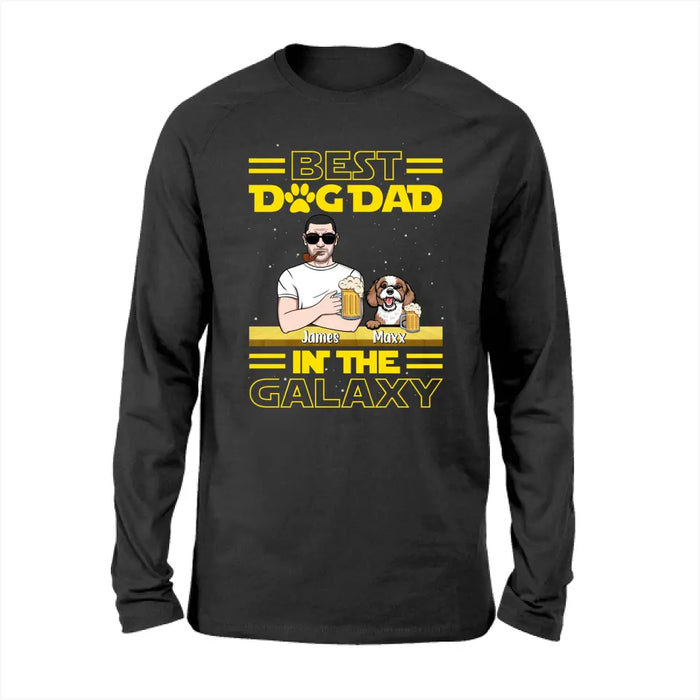 Best Dog Dad in the Galaxy - Father's Day Personalized Gifts Custom Dog Shirt for Dog Dad, Dog Lovers