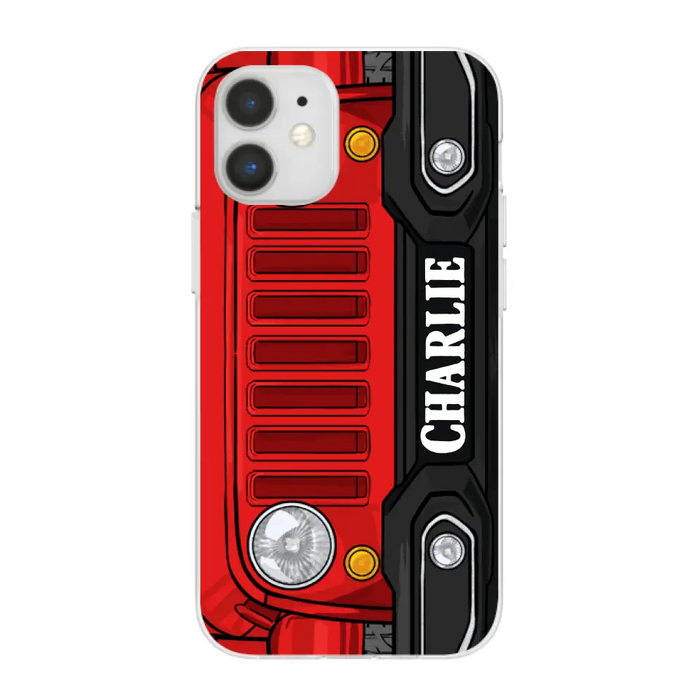 Personalized Phone Case Off-Road Car Custom Name, Gift For Car Lovers