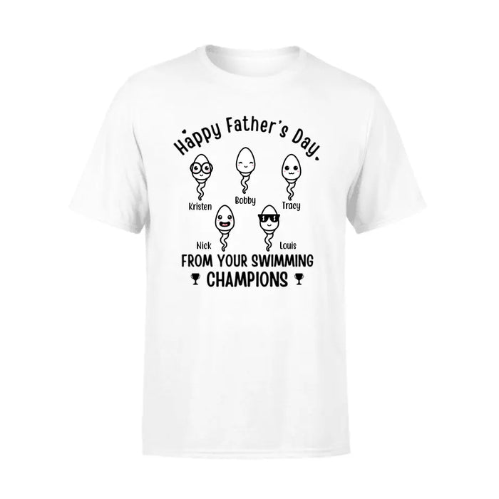 Happy Father's Day - Personalized Gifts Custom Swimming Shirt for Dad