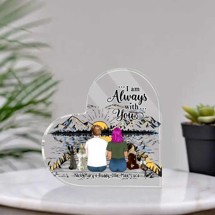 Forever In Our Heart - Personalized Acrylic Plaque Memorial Gift For Dog Lovers, Dog Mom, Cat Lovers