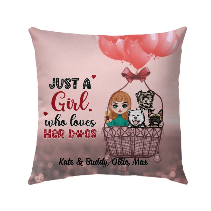 My Dog is My Valentine - Valentine's Day Personalized Gifts Custom Pillow for Dog Mom