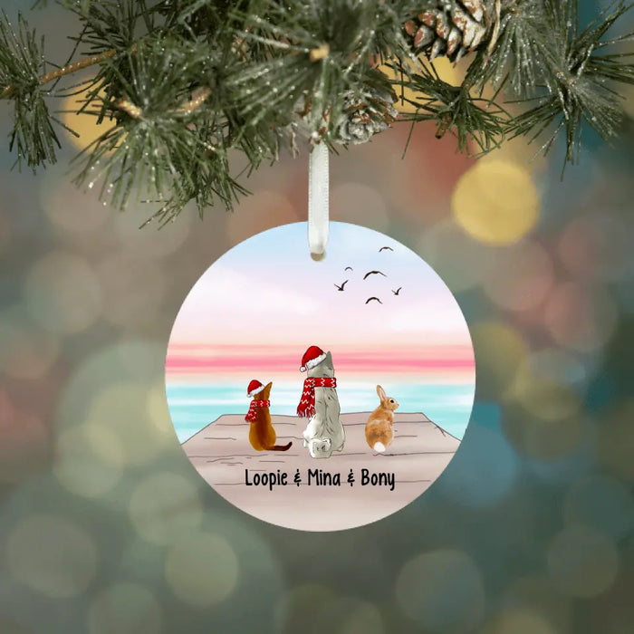 Personalized Ornament, Up To Five Pets, Gift For Christmas