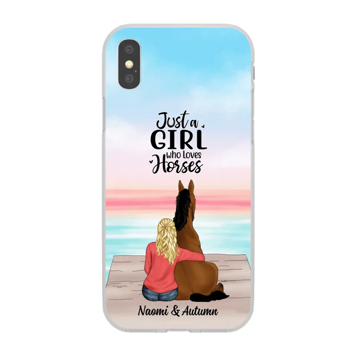 Just A Girl Who Loves Horses - Personalized Phone Case Horse
