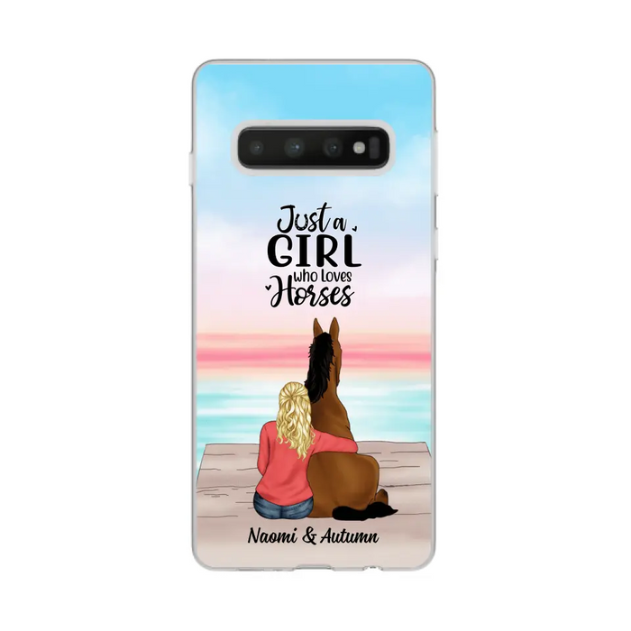 Just A Girl Who Loves Horses - Personalized Phone Case Horse