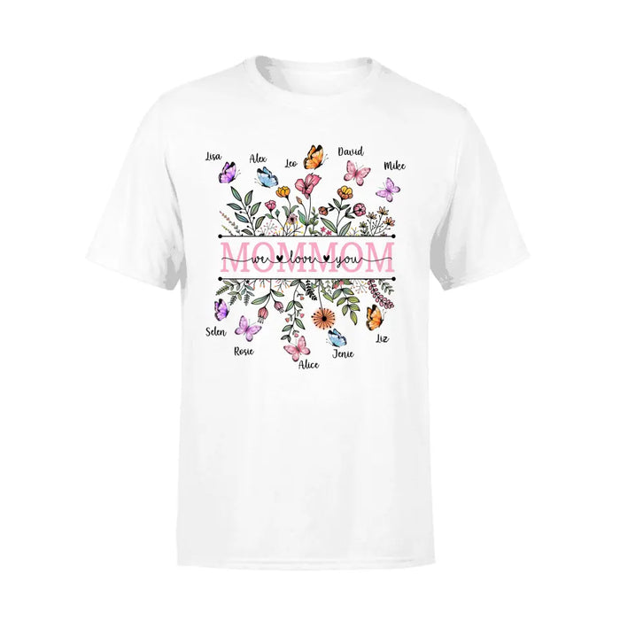 Mommom We Love You - Personalized Gifts Custom Shirt For Mom, Grandma, Nana, Mimi