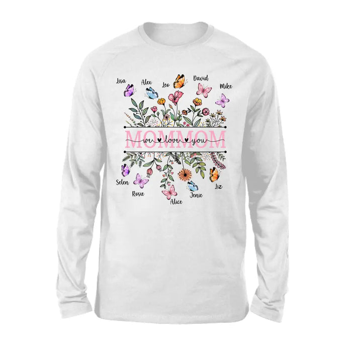 Mommom We Love You - Personalized Gifts Custom Shirt For Mom, Grandma, Nana, Mimi