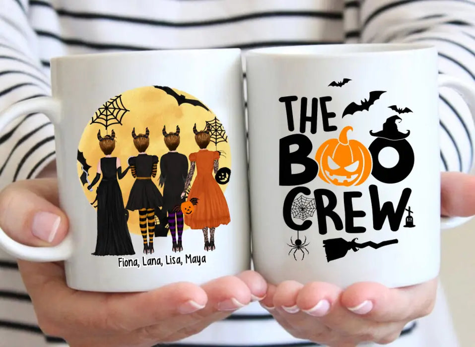 The Boo Crew - Personalized Gifts Custom Mug For Friends, Halloween Besties Mug