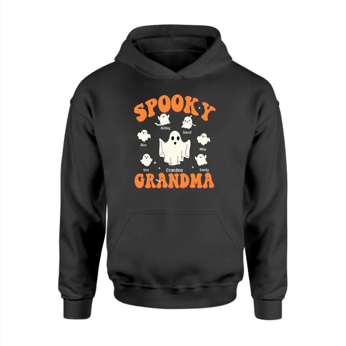 Spooky Grandma - Personalized Gifts Custom Halloween Shirt For Grandma, Nana