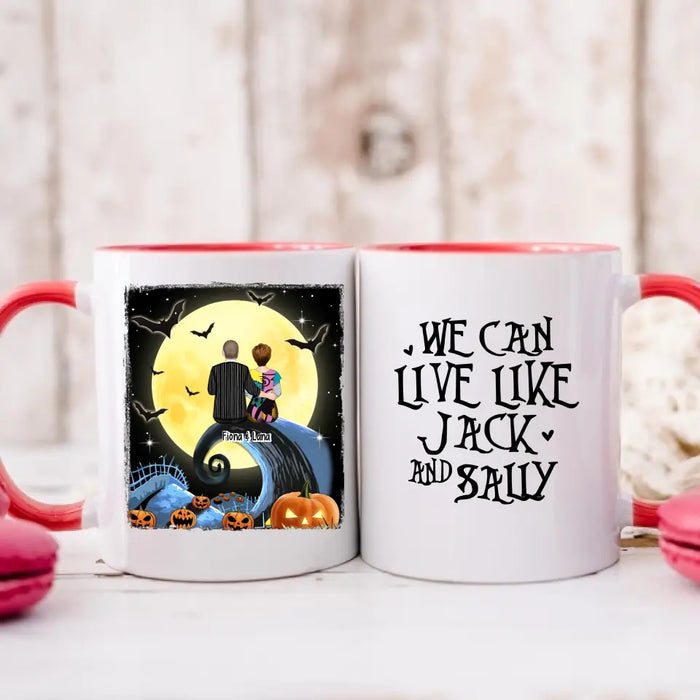 We Are Simply Meant to Be - Halloween Personalized Gifts Custom Mug for Couples