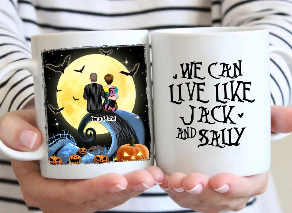 We Are Simply Meant to Be - Halloween Personalized Gifts Custom Mug for Couples