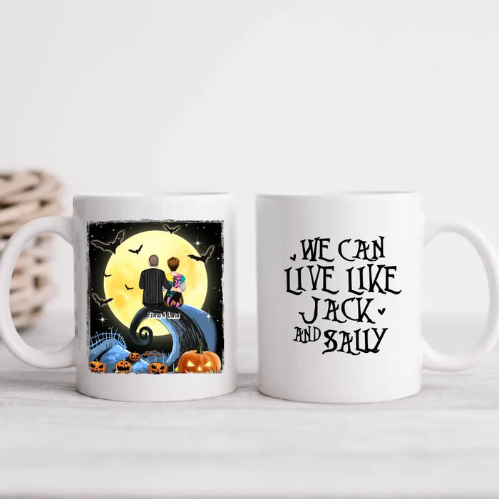 We Are Simply Meant to Be - Halloween Personalized Gifts Custom Mug for Couples