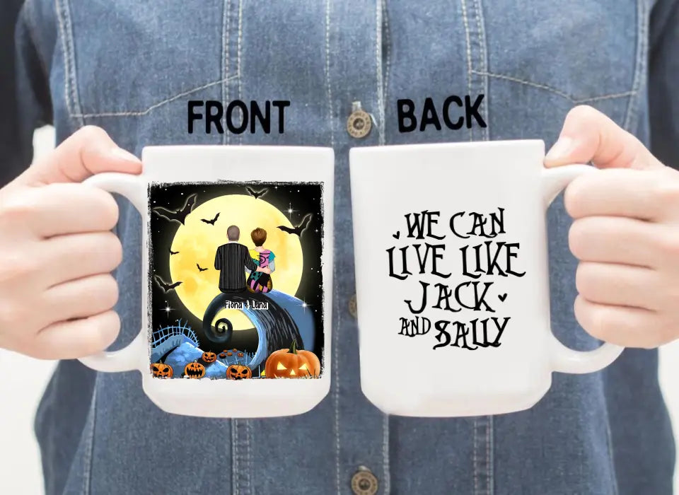 We Are Simply Meant to Be - Halloween Personalized Gifts Custom Mug for Couples