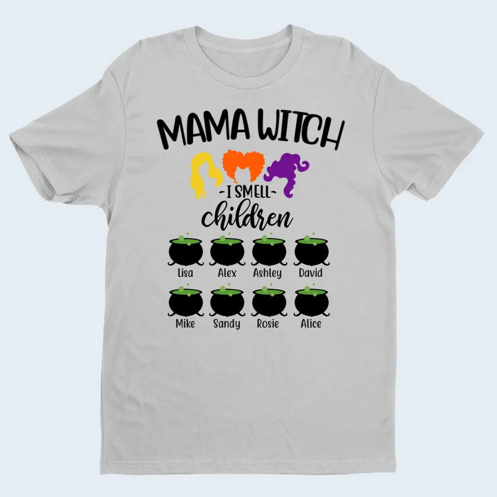 Mama Witch - Personalized Gifts Custom Halloween Shirt For Grandma, Mom