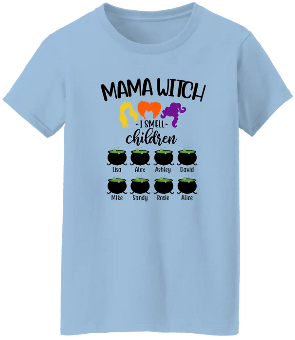 Mama Witch - Personalized Gifts Custom Halloween Shirt For Grandma, Mom