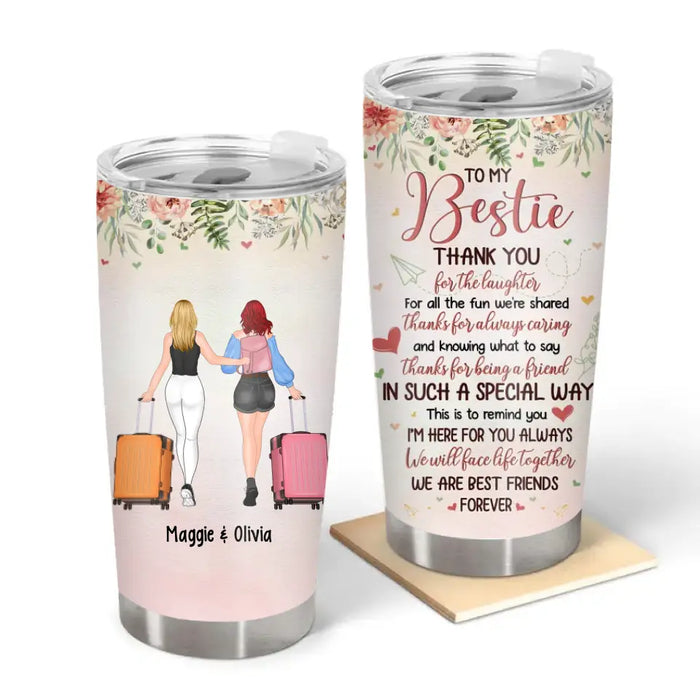 Friendship Long Distance Personalized State Tumbler, Best Friend Moving Gift  - Best Personalized Gifts For Everyone