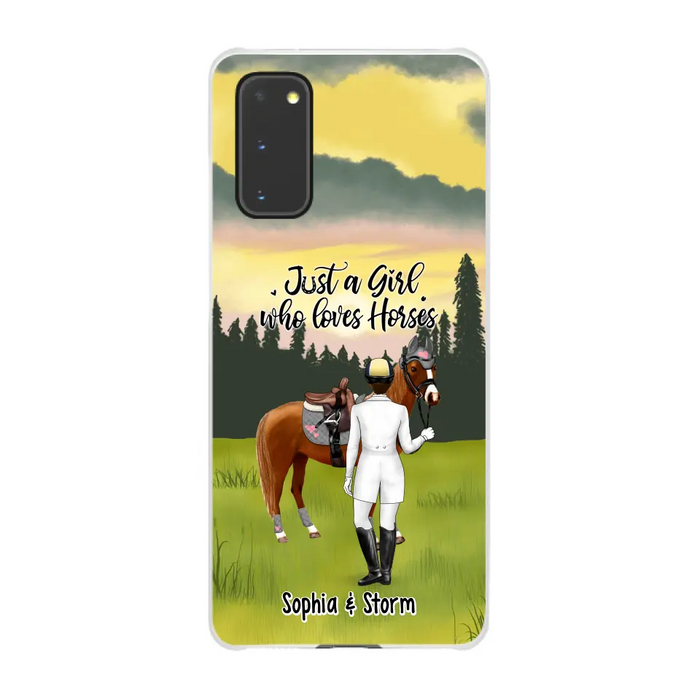 Just A Girl Who Loves Horses - Personalized Gifts Custom Horse Lovers Phone Case For Her, Horse Lovers