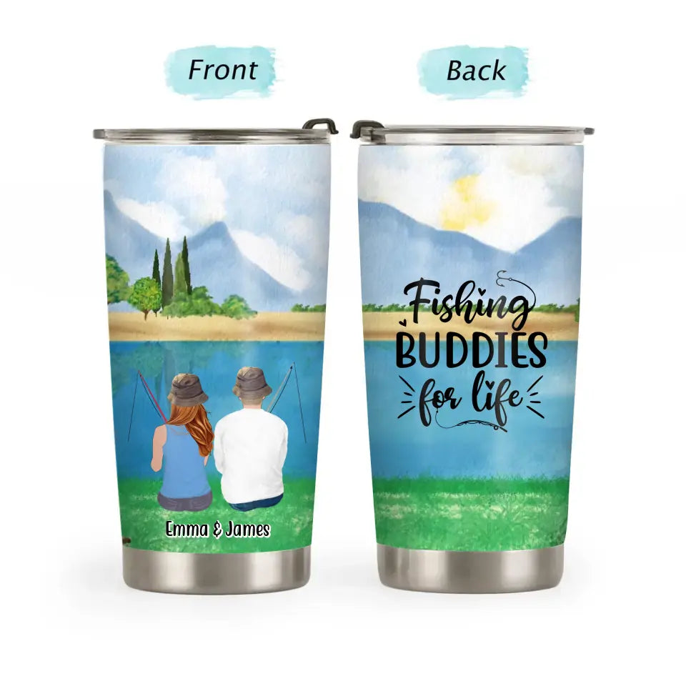 Fishing Buddies for Life - Custom Gifts Tumbler for Couples, Friends, —  GearLit