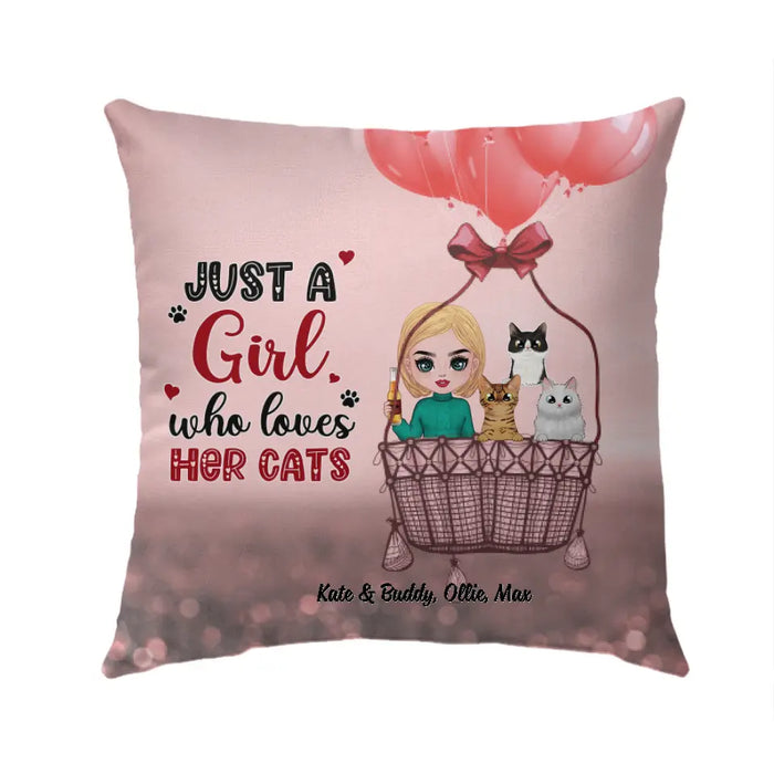 My Cat Is My Valentine - Valentine'S Day Personalized Gifts Custom Pillow For Cat Mom