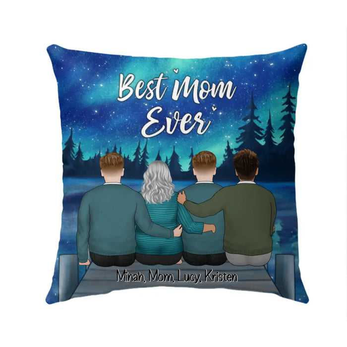 Best Mom Ever - Personalized Gifts Custom Pillow for Mom