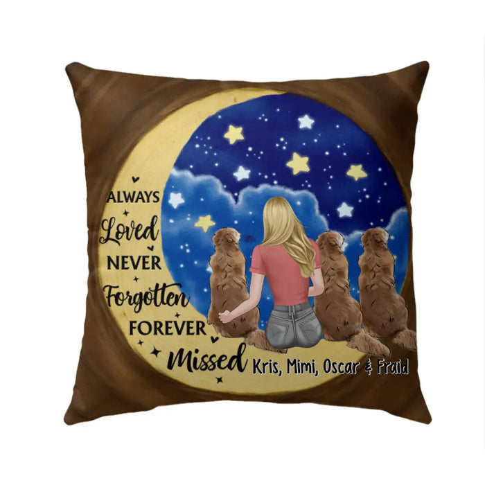 I'll Hold You in My Heart - Personalized Gifts Custom Memorial Pillow for Dog Mom, Memorial Gifts