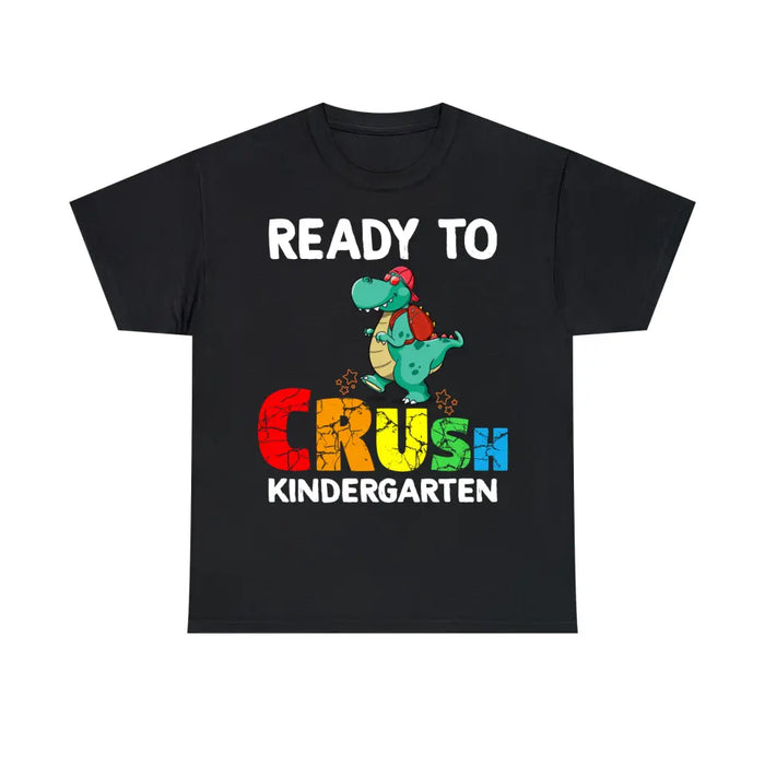 Personalized Shirt, Ready To Crush Kindergarten, Back To School Gifts For Kindergarten Students