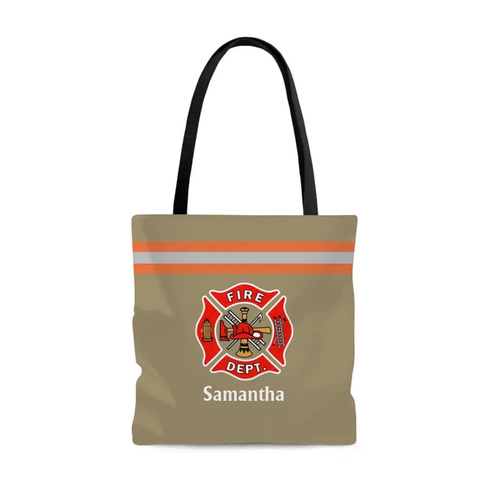 Custom Firefighter Uniform Tote Bag for Her, Gifts For Firefighters