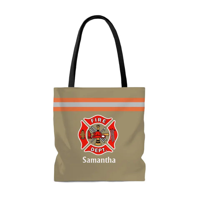 Custom Firefighter Uniform Tote Bag for Her, Gifts For Firefighters