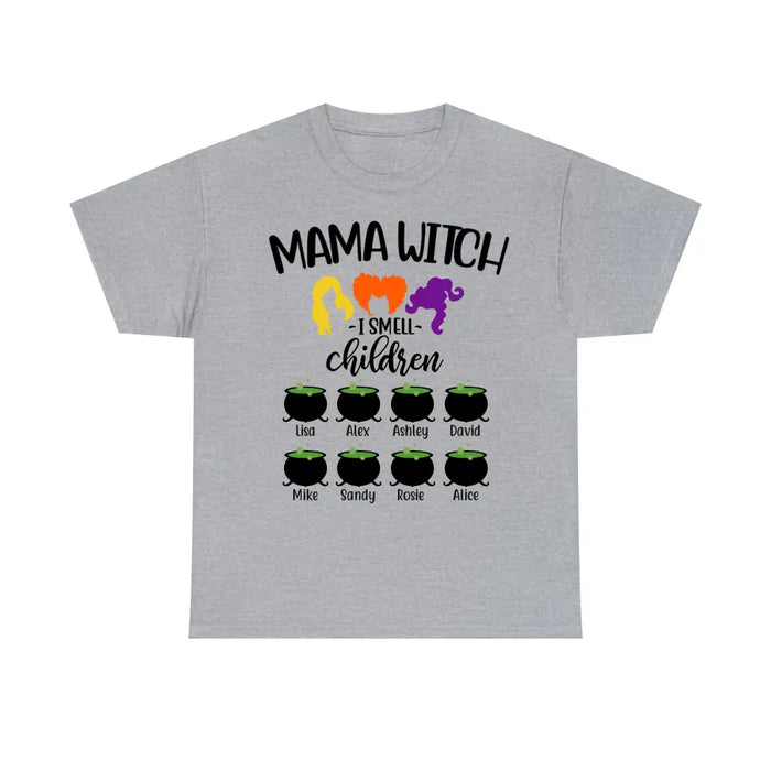 Mama Witch - Personalized Gifts Custom Halloween Shirt For Grandma, Mom