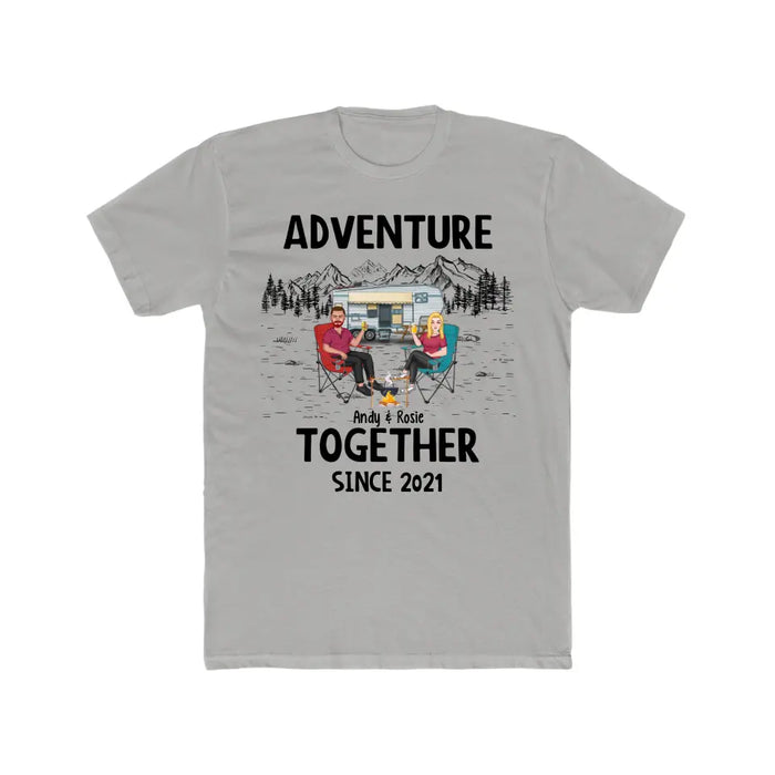 Adventure Together Since Year - Personalized Gifts Custom Camping Shirt For Couples, Camping Lovers