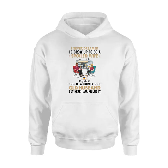 I Never Dreamed I'D Grow Up To Be A Super Cool Husband - Personalized Gifts Custom Camping Lovers Shirt For Him, Camping Lovers