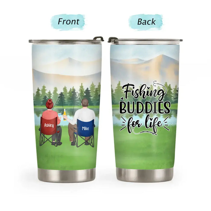 You Are The Greatest Catch Of My Life - Personalized Gifts Custom Fishing Tumbler For Couples, Fishing Lovers