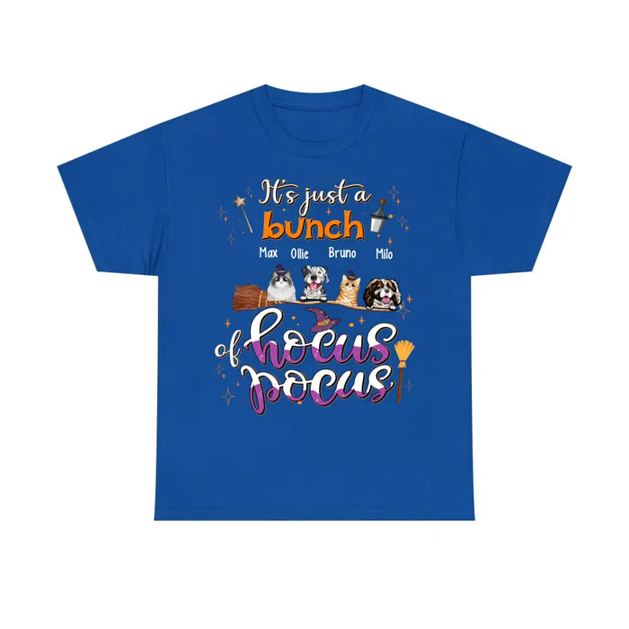 It's Just A Bunch Of Hocus Pocus - Personalized Gifts Custom Halloween Shirt For Her, Dog Lovers