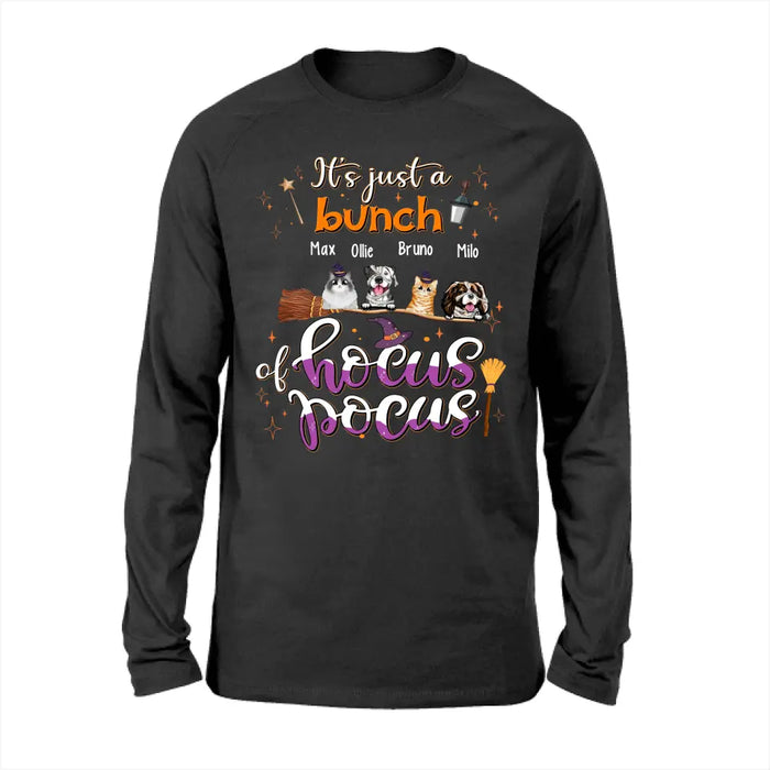 It's Just A Bunch Of Hocus Pocus - Personalized Gifts Custom Halloween Shirt For Her, Dog Lovers