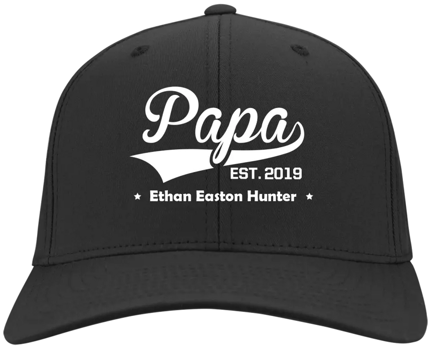 Custom Embroidered Papa Grandpa Hat, Father's Day Gift For Grandpa, Papa, Dad, Hubby, Mom