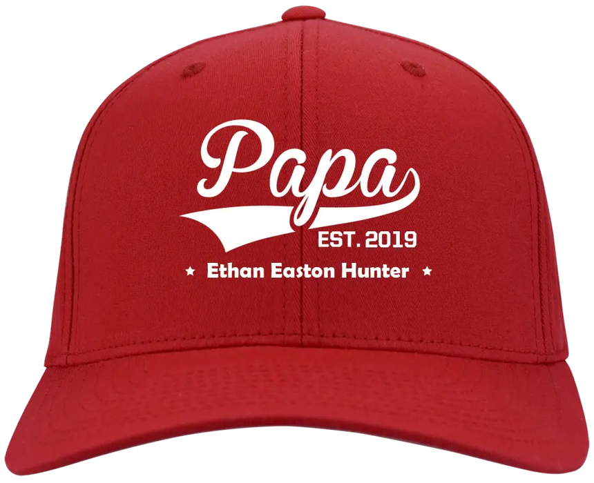 Custom Embroidered Papa Grandpa Hat, Father's Day Gift For Grandpa, Papa, Dad, Hubby, Mom