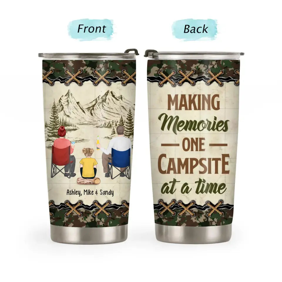 Best Memories Are Made Camping Engraved Tumbler - LemonsAreBlue