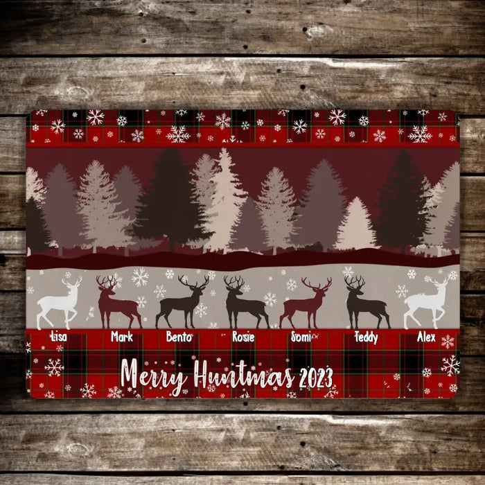 Merry Huntmas 2023- Christmas Gifts Hunting Doormat for Family, Hunting Lovers